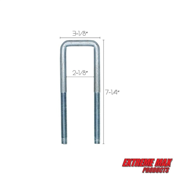 Extreme Max 3005.3784 6 U-Bolt 4-Pack For Pontoon Trailer Guide-On System (3005.3783)